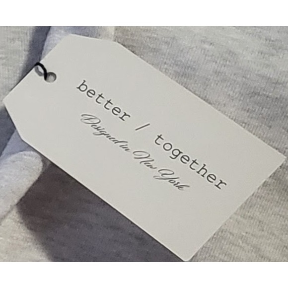 Better Together 2 pc set  Sweatshirt Grey Heart Breaker /white Ciao Bella size S - Picture 6 of 7